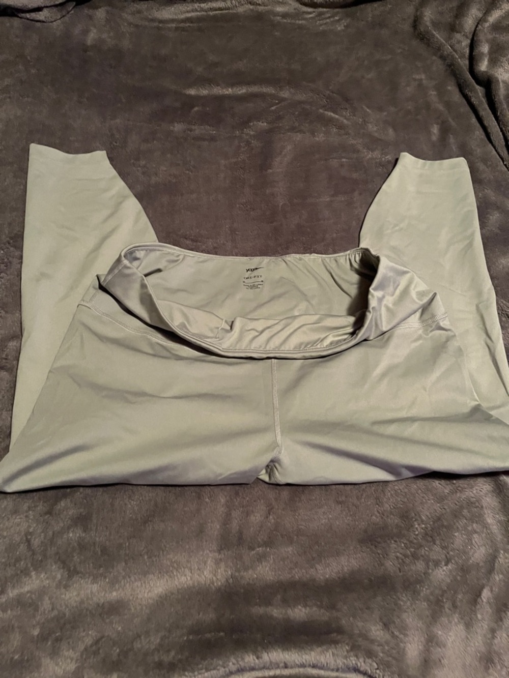 Nike Light Gray High-Waist Leggings